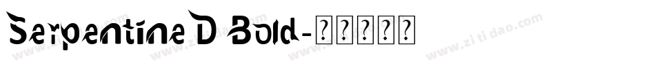 SerpentineD Bold字体转换